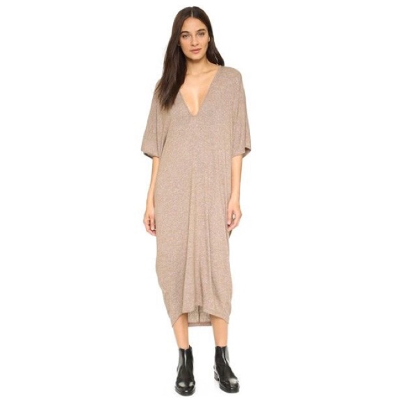 Riller & Fount Luca Caftan Maxi Dress In Clay